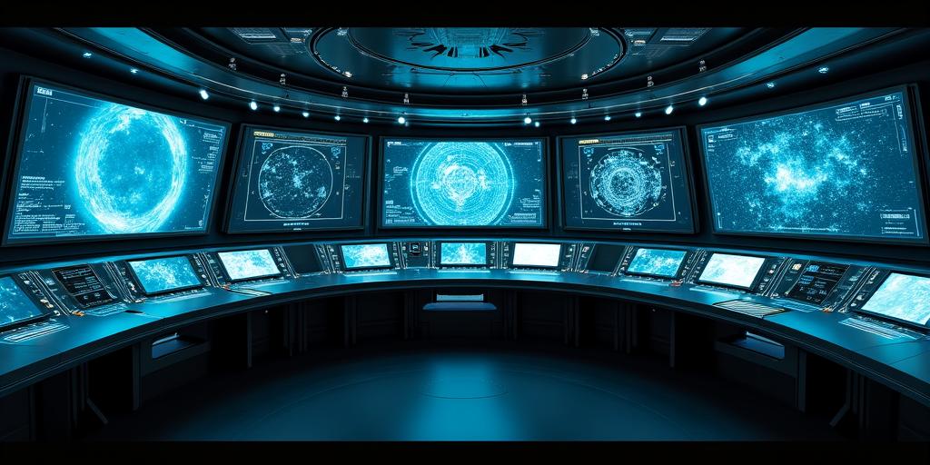Digitale navigatie cockpit met sterrenkaart integratie